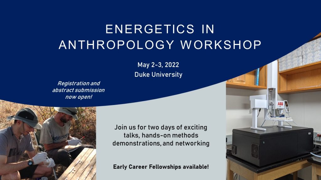 flyer for the Energetics in Anthropology workshop